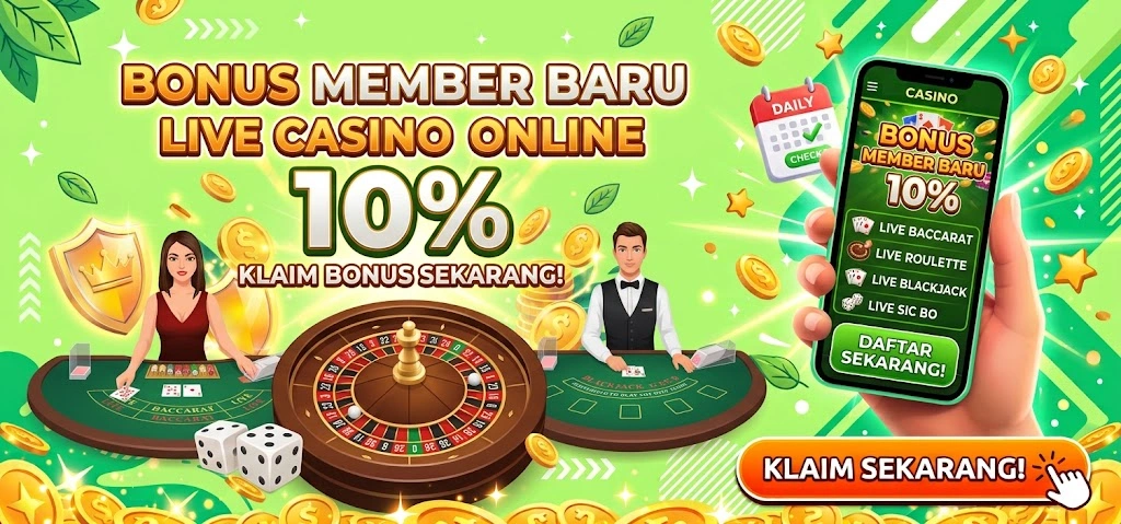 Bonus New Member Casino 10%
