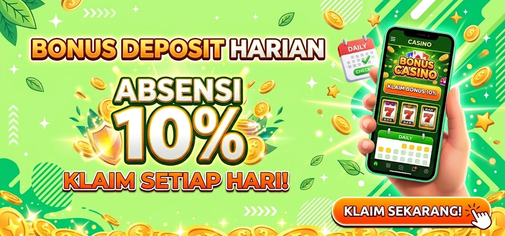 Bonus Deposit Harian 10%