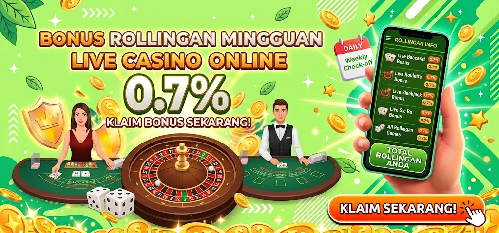 Bonus Rollingan Mingguan Casino